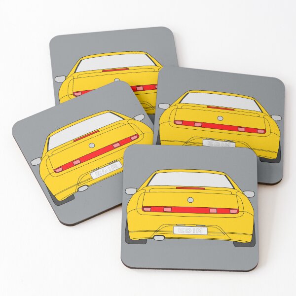 Item preview, Alfa Romeo GTV Spider yellow color designed and sold by EdimDesign.