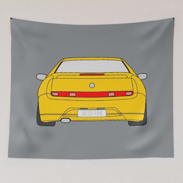 Item preview, Alfa Romeo GTV Spider yellow color designed and sold by EdimDesign.