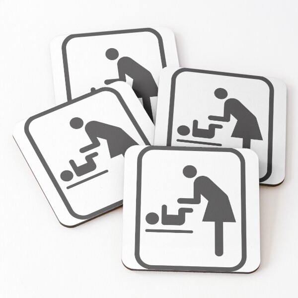 Item preview, Restroom or Public toilet Sign Sticker for Baby Changing Stations and Accessibility designed and sold by SL-Creations-.