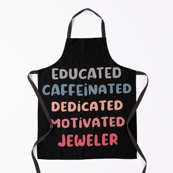 Item preview, Educated caffeinated dedicated motivated jeweler funny metalsmith quote humor blue shades jeweler gift designed and sold by MetalicBabe.