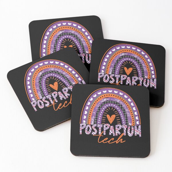 Item preview, Halloween Postpartum Tech Sweatshirt, Cute Spooky PCT Shirt, Spooky Rainbow Mother Baby CNA Shirt, Orange Purple Nurse Assistant designed and sold by sidleytetip.