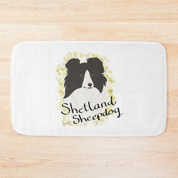Item preview, Shetland Sheepdog - black bi watercolour and breedname designed and sold by Cynthiaetal.