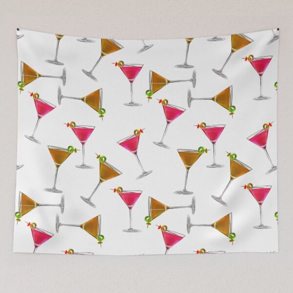 Item preview, Cocktail glass pattern on white designed and sold by Ninaeva.