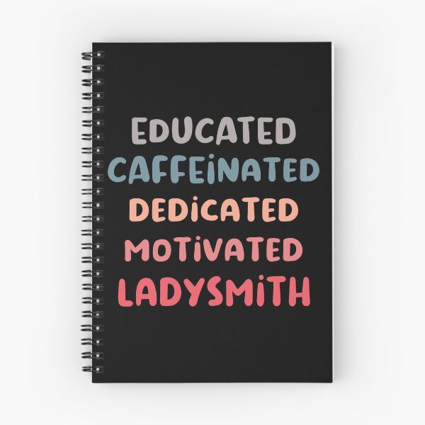 Item preview, Educated caffeinated dedicated motivated lady metalsmith funny ladysmith quote humor blue shades jeweler gift designed and sold by MetalicBabe.