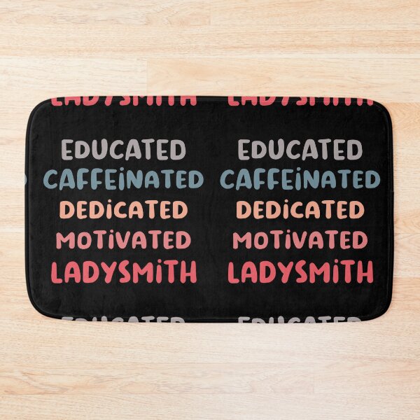 Item preview, Educated caffeinated dedicated motivated lady metalsmith funny ladysmith quote humor blue shades jeweler gift designed and sold by MetalicBabe.