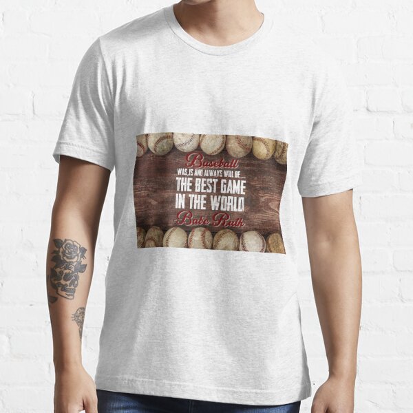 Babe Ruth First Base Album Cover T-Shirt White