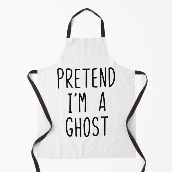 Item preview, Pretend I'm a Ghost Lazy Halloween Costume White designed and sold by Nepaz-Designs.