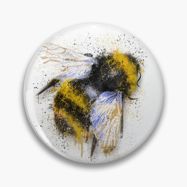 Item preview, Yellow Bee Splatter Print designed and sold by Pics-squiggles.