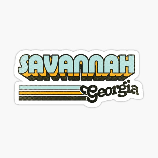 Vista previa del artículo con la obra «Savannah, GA | Rayas de la ciudad», diseñado y vendido por retroready.