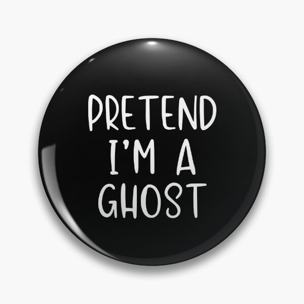 Item preview, Pretend I'm a Ghost Lazy Halloween Costume Black designed and sold by Nepaz-Designs.