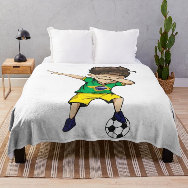 Item preview, Dabbing Soccer Boy Brazil Jersey Shirt - Brazilian Football designed and sold by hardrhubarb1587.
