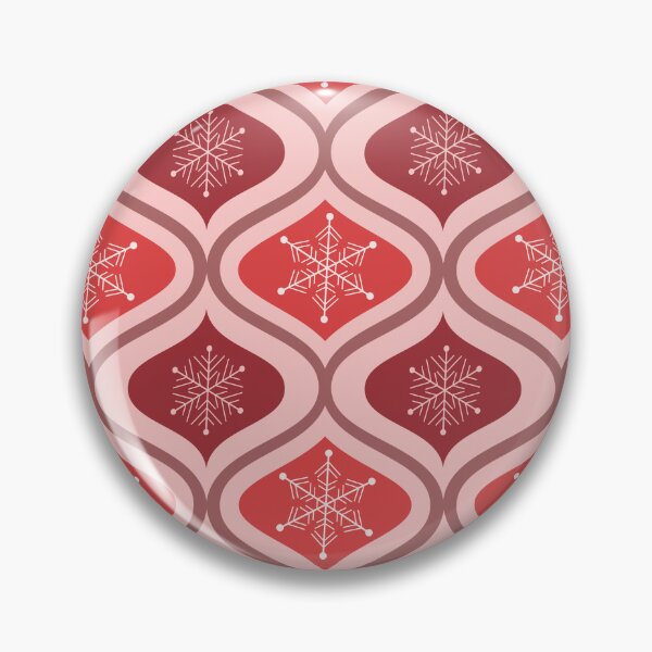 Item preview,  Christmas Snowflakes on Red and Burgundy Ogee Pattern  designed and sold by Yasminepatterns .