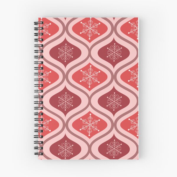 Item preview,  Christmas Snowflakes on Red and Burgundy Ogee Pattern  designed and sold by Yasminepatterns .