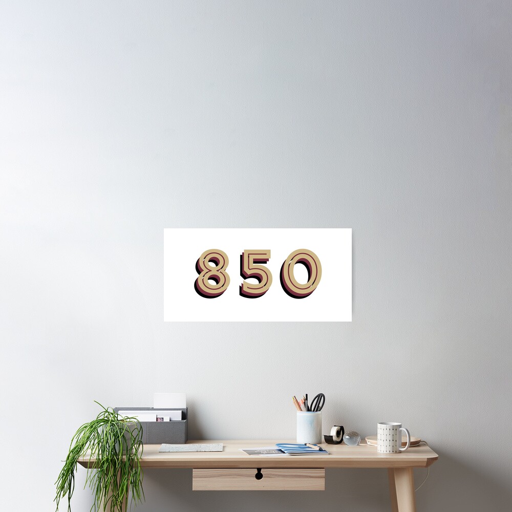 area-code-850-poster-for-sale-by-nostalgiacnt-redbubble