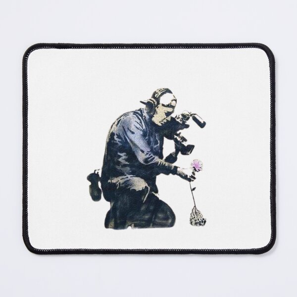 Item preview, Banksy Cameraman filming a flower designed and sold by DataDude.