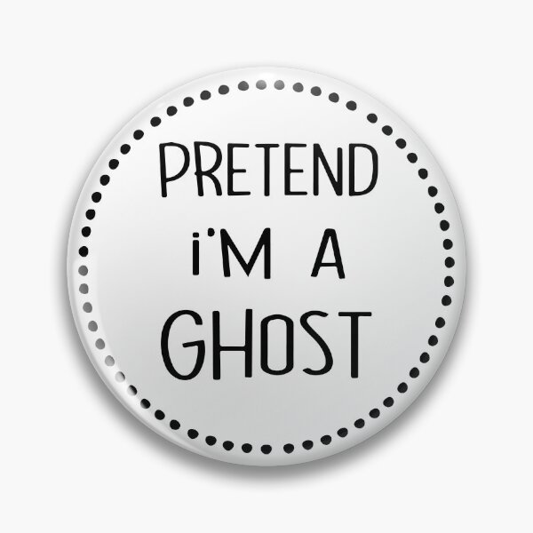 Item preview, Pretend I'm a Ghost Lazy Halloween Costume White designed and sold by Nepaz-Designs.