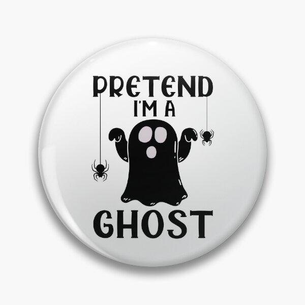 Item preview, Pretend I'm a Ghost Lazy Halloween Costume White designed and sold by Nepaz-Designs.