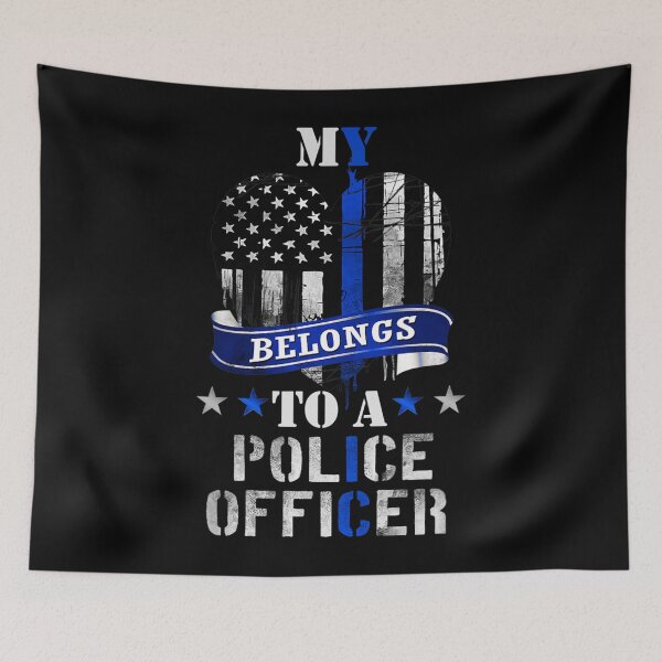 Item preview, My Heart Belongs To A Police Officer Law Enforcement TShirt designed and sold by seriouscapon242.