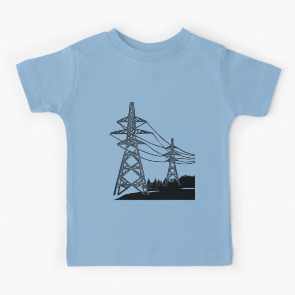 Item preview, Electricity Pylons Linocut Silhouette on Pink designed and sold by Maddy Bennett.
