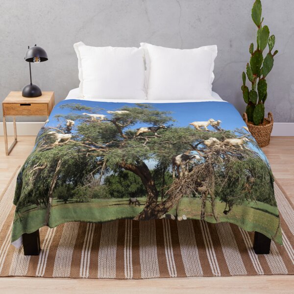 Item preview, goats in trees designed and sold by AHELENE.