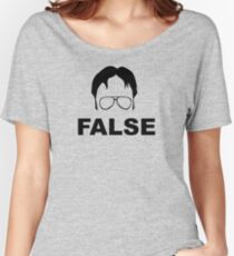 Dwight Schrute False Women's Relaxed Fit T-Shirt