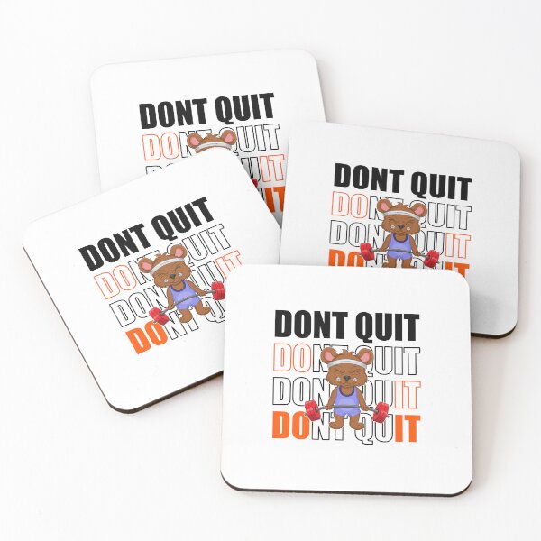 Item preview, Fitness Shirt - DONT QUIT designed and sold by strokli.