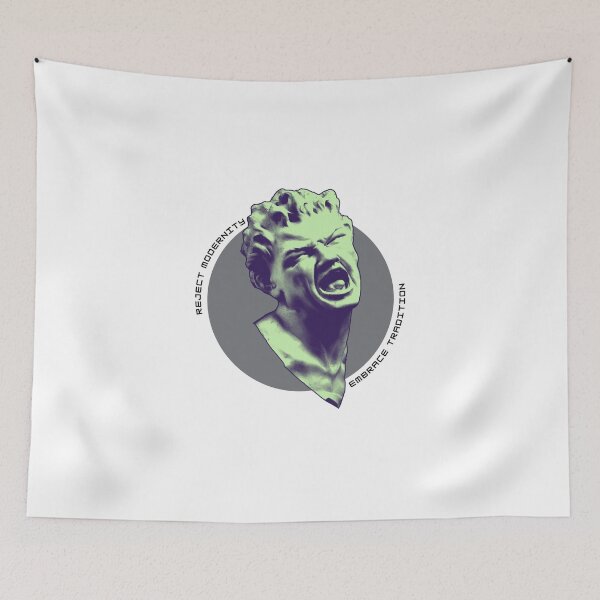 Item preview, Reject Modernity - Embrace Tradition - Greek Statue Vaporwave designed and sold by PVSKI.