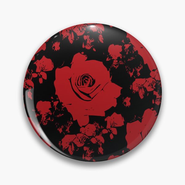 Item preview, Black and Red grunge roses pattern designed and sold by patterncrow.