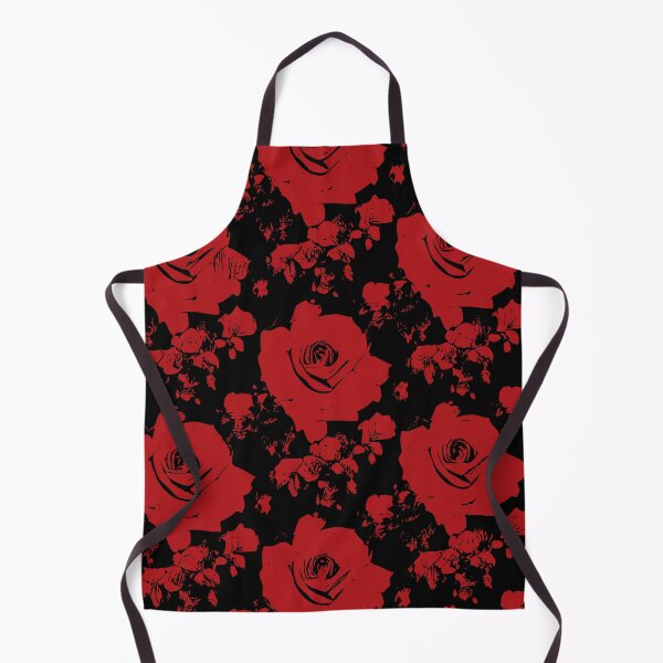 Item preview, Black and Red grunge roses pattern designed and sold by patterncrow.