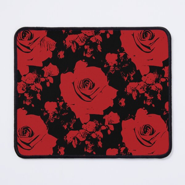 Item preview, Black and Red grunge roses pattern designed and sold by patterncrow.