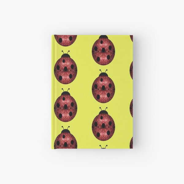 Item preview, Sparkling red faux sparkles Ladybird Ladybug on bright yellow (Photo of Glitter - Not Reflective)  designed and sold by PLdesign.