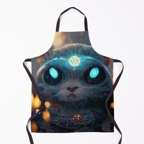 Item preview, Cool Blue Eyes Scottish Fold Cat Looks Like An Alien. Fantasy Art For Cat Lovers designed and sold by Pet Shelter.