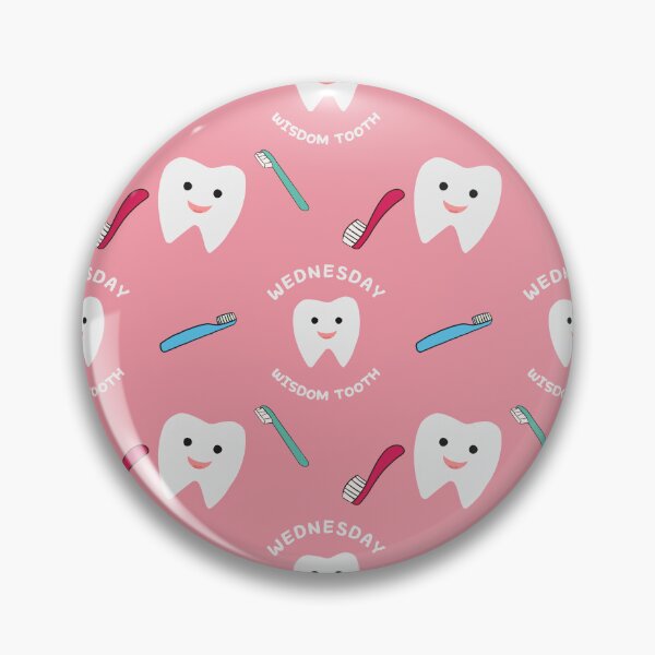 Item preview, Wednesday Wisdom Tooth Pattern - Pink designed and sold by usernamenaijan.