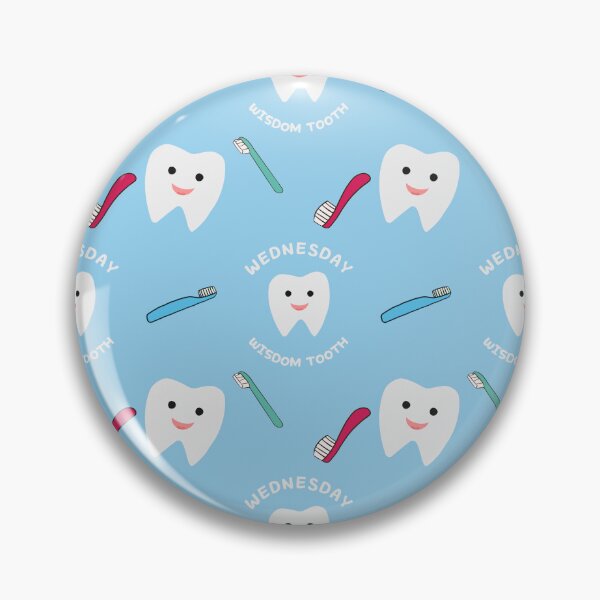 Item preview, Wednesday Wisdom Tooth Pattern - Blue designed and sold by usernamenaijan.
