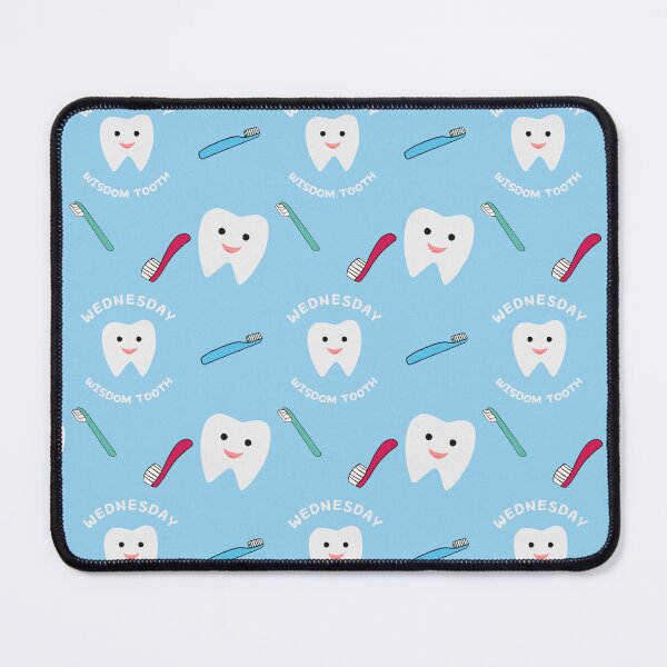 Item preview, Wednesday Wisdom Tooth Pattern - Blue designed and sold by usernamenaijan.