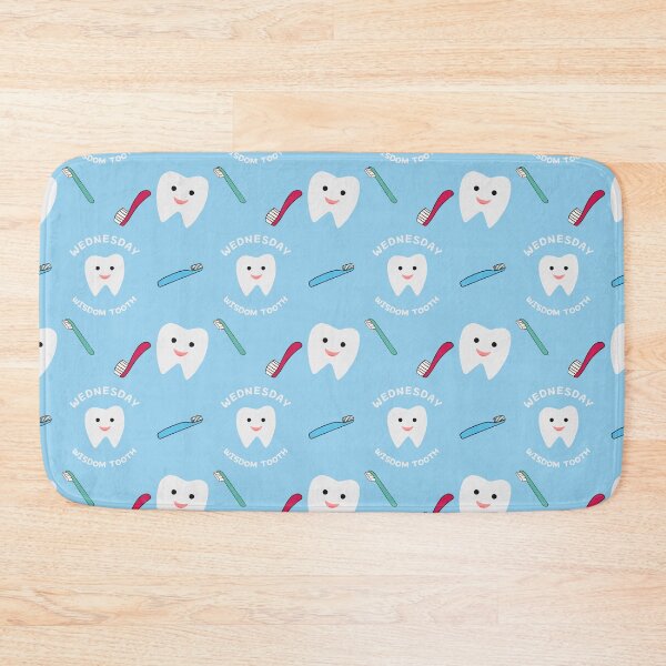 Item preview, Wednesday Wisdom Tooth Pattern - Blue designed and sold by usernamenaijan.
