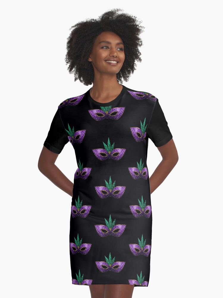 mardi gras t shirt dress