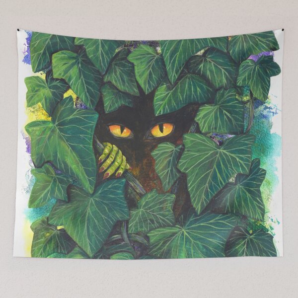 Item preview, Ivy Imp - pixie in ivy leaves - folklore fairy creature designed and sold by Moorcatstudio.
