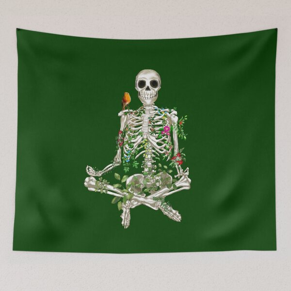 Item preview, MEDITATING SKELETON – YOGA SKELETON MEDITATING - NAMASTE designed and sold by Danicus666.