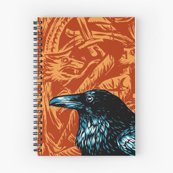 Item preview, Black Raven on Red Viking Background designed and sold by mcewancreative.