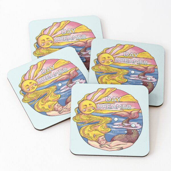 Item preview, Colorful illustration Day Dreamer mermaid designed and sold by Sanne-Marie Kohlmann.