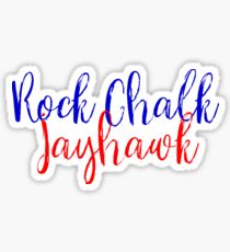 Rock Chalk Jayhawk Sticker