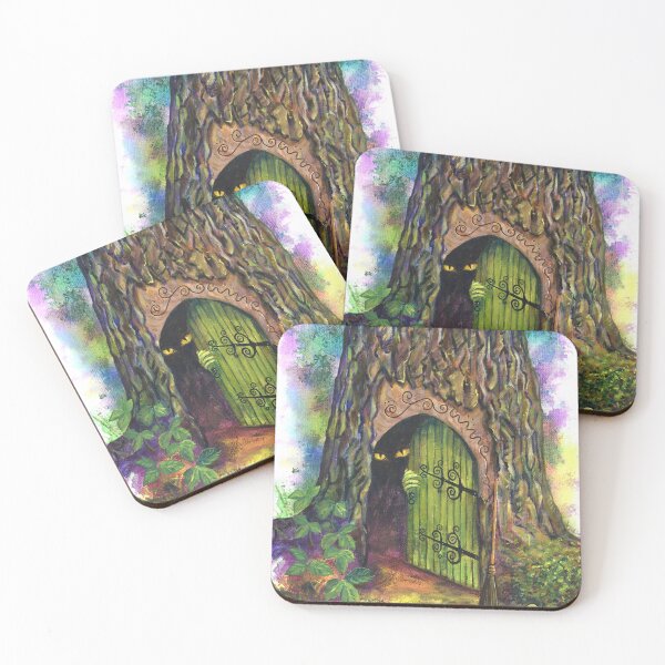 Item preview, Pixie House - imp door - green folklore fairy creature designed and sold by Moorcatstudio.