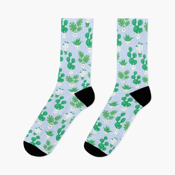 Item preview, Kawaii Cactus Plants - Blue designed and sold by Rainbows Galore.