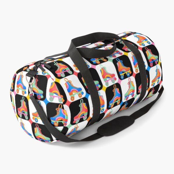 Item preview, Rainbow Rollerskate Checkerboard Pattern designed and sold by Vicki Dunlop.