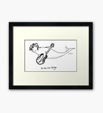 Be-Bop-A-Lula Beluga aka Bebopaluga Framed Print