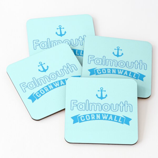 Item preview, Falmouth Cornwall Cornish Blue Nautical Anchor and Rope designed and sold by CandOCreative.