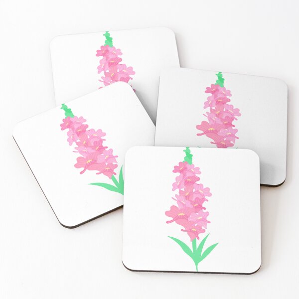 Item preview, pink snapdragon flowers	vintage designed and sold by amon shop.
