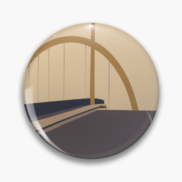 Item preview, Minimalist brown bridge designed and sold by ArtDive.