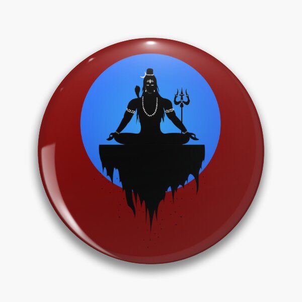 Item preview, Lord Shiva Meditaing Vector art Trishul   designed and sold by RunApparel.